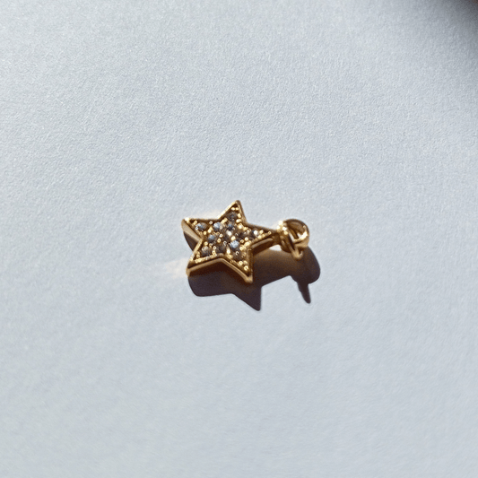 Colgante con Forma De Estrella con cristales blanco Elaborada en Acero Inoxidable 304 y Bañada En Oro Auténtico hhedderich España 4