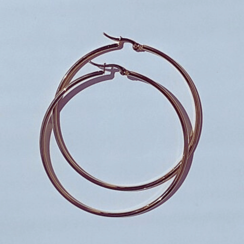 Pendientes De Aro Hilo Fino Oro Acero 5