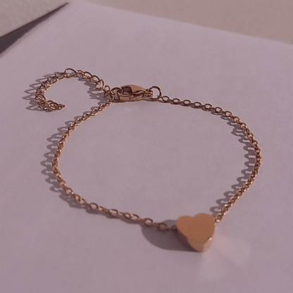 Pulsera Cadena con mini Corazón de Acero&nbsp;