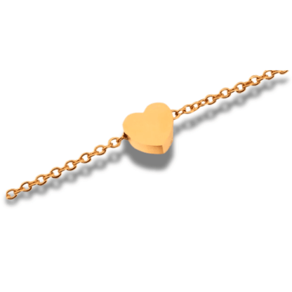 Pulsera Cadena con mini Corazón de Acero&nbsp;