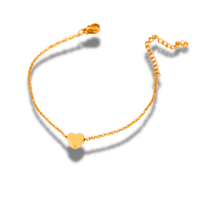 Pulsera Cadena con mini Corazón de Acero&nbsp;