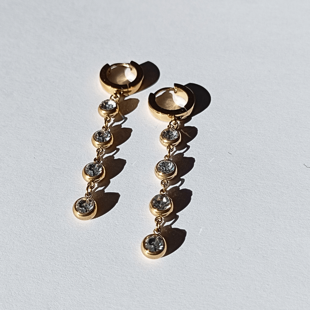 Pendientes De Trenzado De Lujo Para Mujer En Acero Inoxidable-2