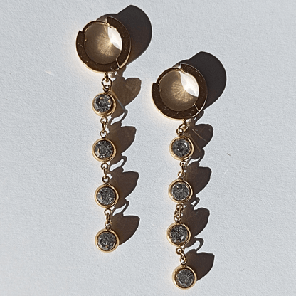 Pendientes De Trenzado De Lujo Para Mujer En Acero Inoxidable-4