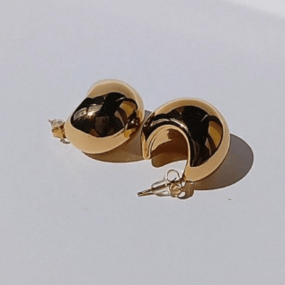 Imagen Pendientes Gota Redondos fondo blanco 