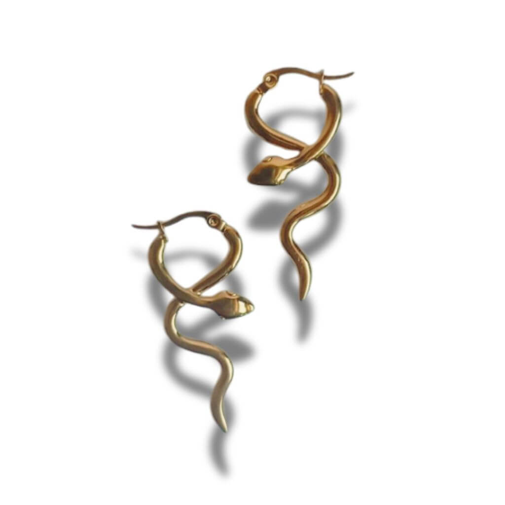 Anillo Serpiente Acero Oro - ajustable hhedderich.com